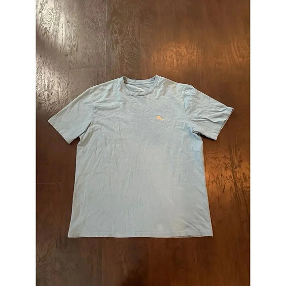 Tommy Bahama Live The Island Life T-Shirt Men's Medium M Short Sleeve Blue b42 - Picture 1 of 5